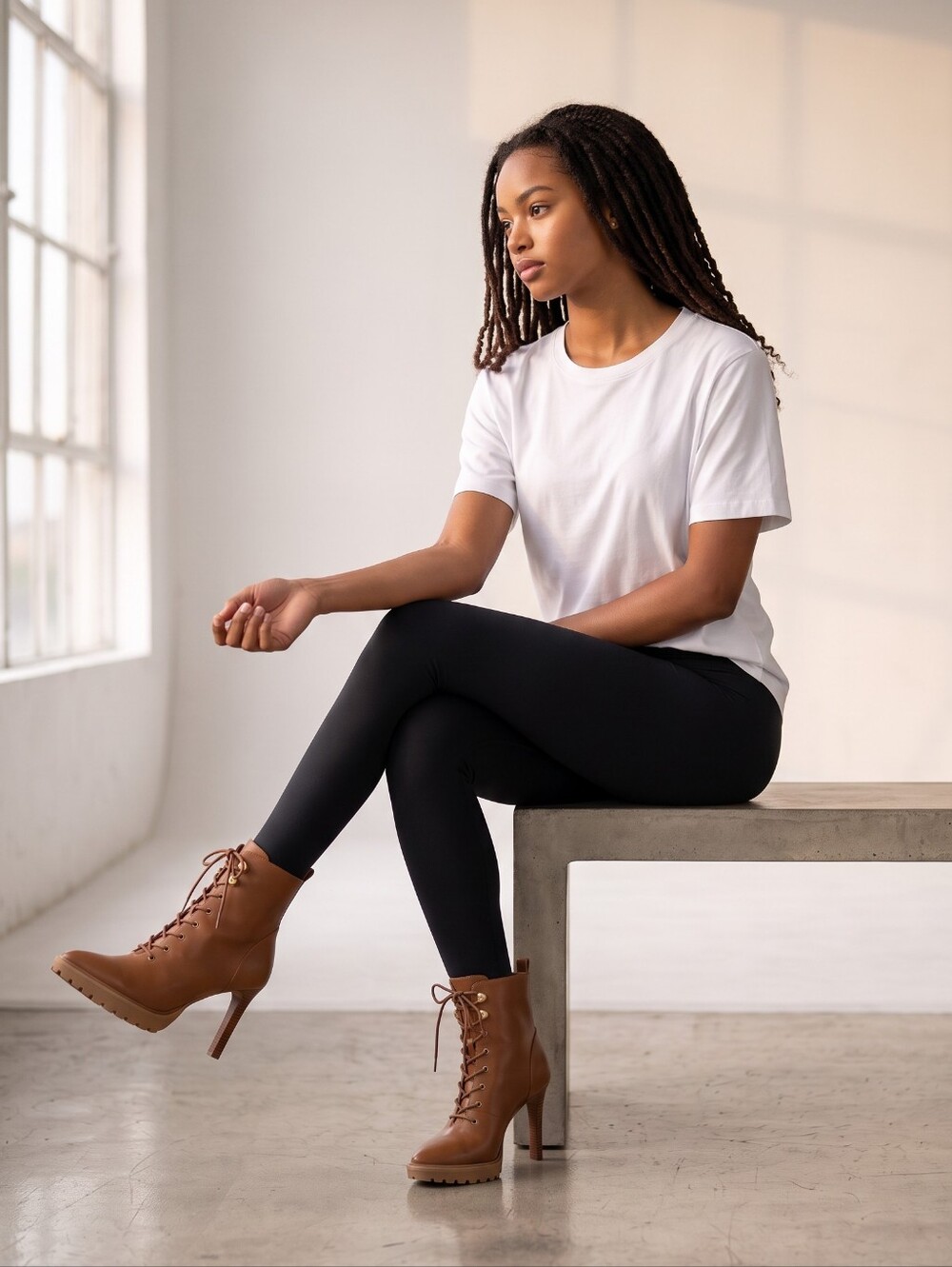 Michael Michael Kors Kyle Lace Up Platform Bootie NIB